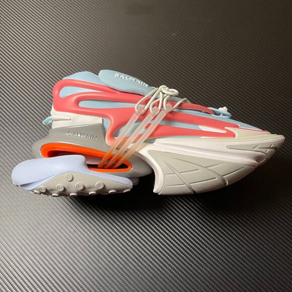 Balmain Blue & Pink Unicorn Sneakers Balmain - Picture 1 of 9